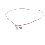1.0 Initial Necklace: Y (Pink)