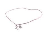 1.0 Initial Necklace: Z (Pink)