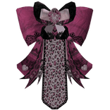 ⁂1.0 Leopard Mcbling Gyaru Cute Front Bow