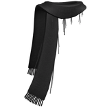 1.0 long alt grunge winter scarf black