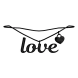 1.0 Love Necklace (Black)