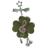 1.0 lucky clover music earbuds keychain kawaii