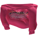 [1.0] Pink Sp5der Shoulder Hoodie