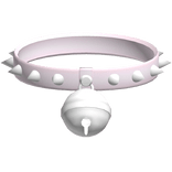 ♡ : (1.0) pink spiked collar w/ giant bell