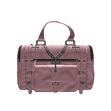 1.0 Pink Y2K Distressed Leather Cross Handbag