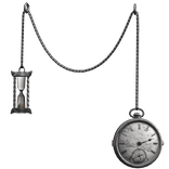 [1.0] Pocket Watch with Hourglass Waist Chain