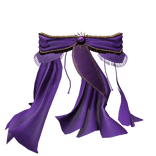 [1.0] Purple Dynasty Silk Ribbon Waist Cloth