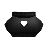 1.0 R6 Female Cropped Top with Heart