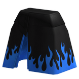 [1.0 R6] KITSUNE Skirt (Black w/ Blue Flames)