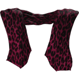 1.0 Realistic Vkei Emo Scarf In Pink Leopard Print