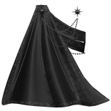 1.0 Royal sash with cape - black