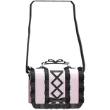 1.0 ruffled jirai kei kawaii laced side bag pink