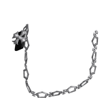 1.0 silver chrome cloth chain