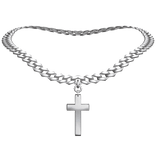1.0 Silver Cross Chain