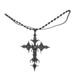 1.0 Silver Gothic Cross Necklace 
