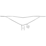 1.0 silver white H initial