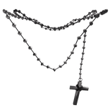 1.0 silver / white vintage cross necklace 