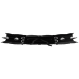 1.0 spiked collar w leash in black