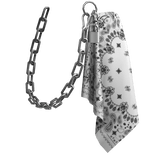 [1.0] Tucked Bandana Waist Chain w Padlock