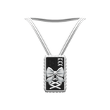 1.0 white black jirai kei goth phone necklace