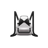1.0 white black jirai kei kawaii goth backpack