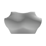 1.0 White Cropped Tank Top