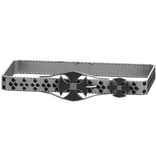 (1.0) White Cross Diamond Crusted Belt