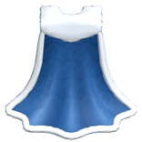 1.0 Winter fur cape - blue