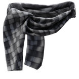 1.0 Winter Wrapped Emo Vkei Scarf Checkered Grey