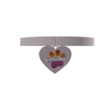 ♡ 1.0 wlw heart paw collar in light pink