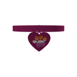 ♡ 1.0 wlw heart paw collar in pink 