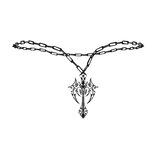 1.0 Y2K Black Cross Necklace