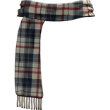 1.0🚀Y2K Vintage Vkei Red & Blue Plaid Scarf🚀