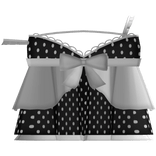 ♡ doll flowy dress with polka dots in black/white