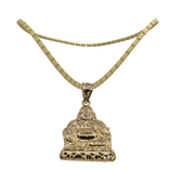 14K Gold Happy Buddha Pendant