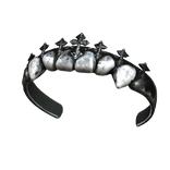 1980 Gothic Teeth Crown w Chrome Crosses 