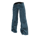 ocean blue baggy side stitched jeans