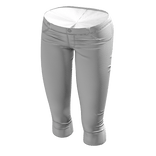 ☆ white low-rise carpi shorts