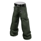 Grunge Classic Jeans in Green