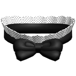 ୨୧ pretty ruffled polka dot choker in white