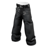 Grunge Classic Jeans in Black