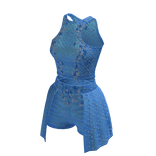 Kpop ☆ Blue Rhinestone outfit