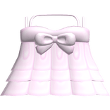 ୨୧ pretty ruffled long dress in pink