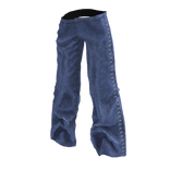 blue baggy side stitched jeans