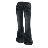2000's Dark Vintage Low-Rise Jeans 
