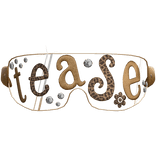 2000s Glitter Scene Tease Shades (Gold Leopard)