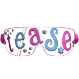 2000s Glitter Scene Tease Shades (Pink & Blue)