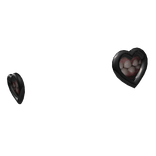 2000s Heart-shaped Black Gauges Bodymod 2000s 