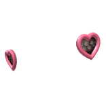 2000s Heart-shaped Pink Gauges Bodymod