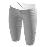 2000s Leather Lowrise Capris in Black